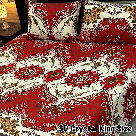 Crystal Cotton  Double Bedsheets AMC 29